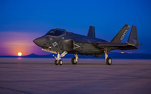 black and blue RC helicopter, Lockheed Martin F-35 Lightning II, military aircraft, aircraft, jet fighter HD wallpaper