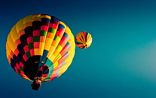assorted color hot air balloons photo HD wallpaper