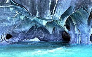 blue cave, nature, cave, stones, abstract