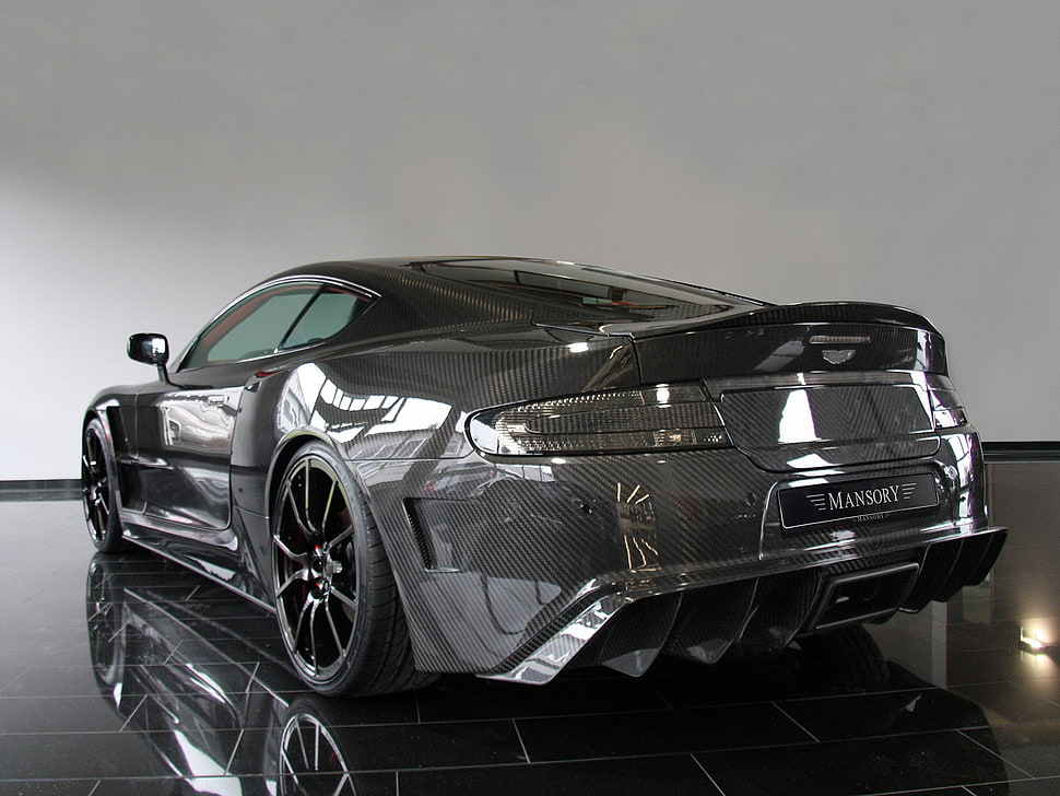 gray carbon fiber Aston Martin DB-series HD wallpaper