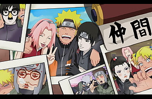 Naruto characters collage