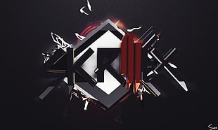 Kraex logo, Skrillex, 3D