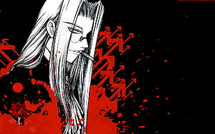 long-haired male anime character illustration, Hellsing, Sir Integra Fairbrook Wingates Hellsing