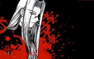 long-haired male anime character illustration, Hellsing, Sir Integra Fairbrook Wingates Hellsing