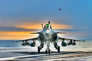 gray plane, Dassault Rafale, military aircraft, aircraft, military HD wallpaper