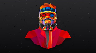 man with mask illustration