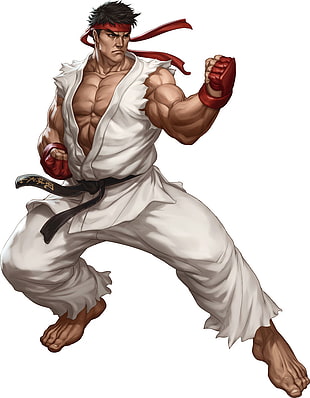Street Fighter Ryu illustration HD wallpaper
