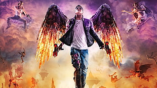 men's blue ripped jeans, Saints Row, Saints Row: Gat out of Hell, video games, digital art