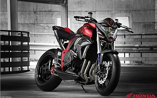 red and black naked motorcycle, Honda, Honda CB 1000R, motorcycle