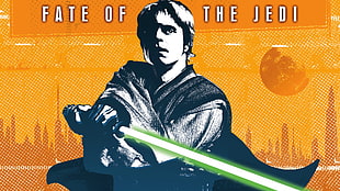Star Wars Fate of The Jedi poster, movies, Star Wars, Luke Skywalker HD wallpaper