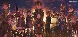 anime characters, Sword Art Online, Kirito (Sword Art Online), Kirigaya Kazuto, Suguha Kirigaya HD wallpaper