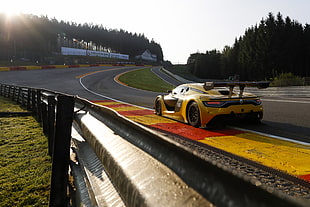 yellow Renault racing car, race cars, Spa-Francorchamps, spa, Renault