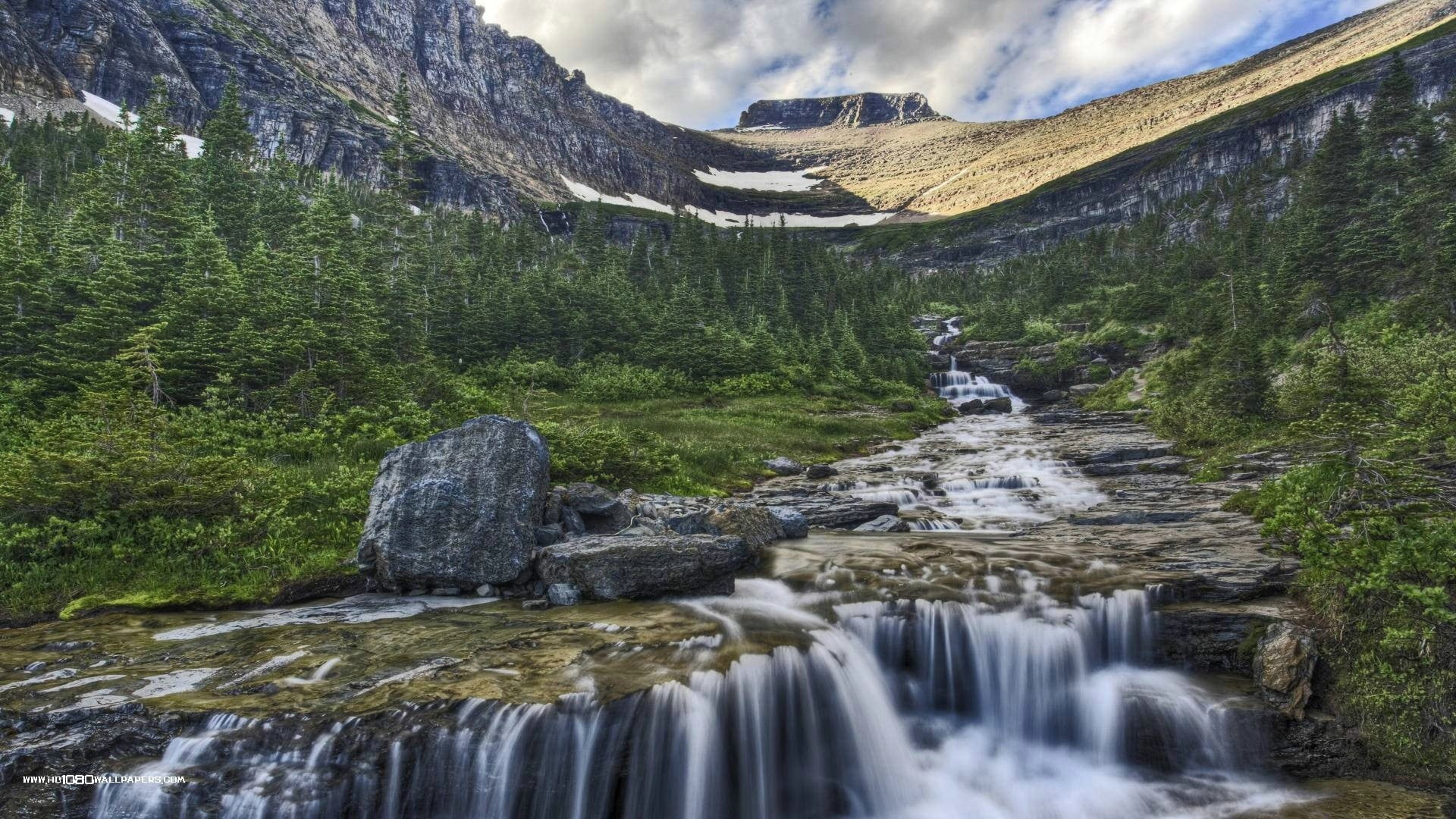 photo of stream, nature, landscape, waterfall, river