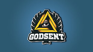 Godsent logo, Counter-Strike: Global Offensive, simple, GODSENT