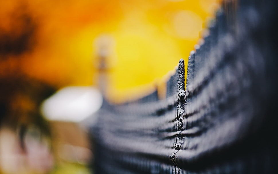 Fence,  Bokeh,  Blur HD wallpaper