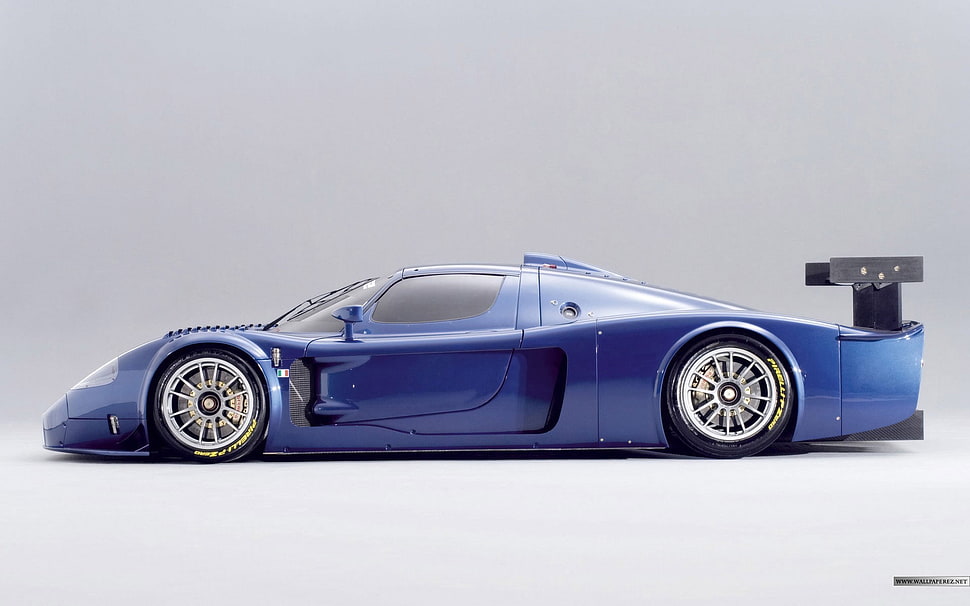 blue coupe, car, blue cars, vehicle, Maserati MC12 HD wallpaper