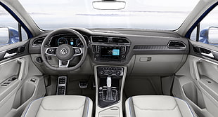 gray Volkswagen car interior