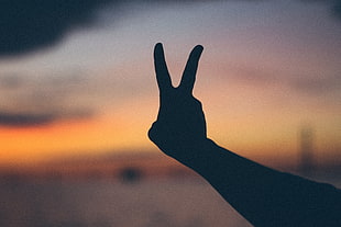 peace hand sign, Hand, Gesture, Fingers