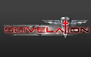 silver and red Scivelatoin logo