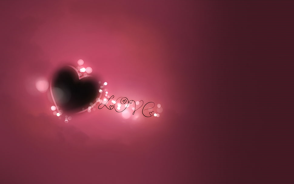 heart and love illustration HD wallpaper