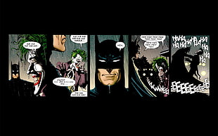 Batman and Joker comic illustration