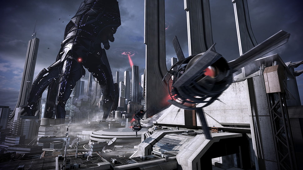 game digital wallpaper, Mass Effect, Mass Effect 2, Mass Effect 3, Reapers HD wallpaper