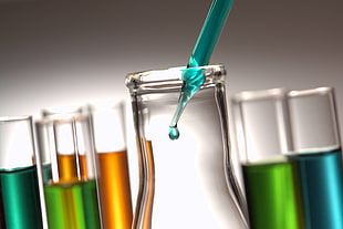 clear glass bottles