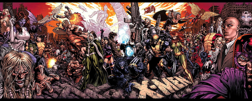 X-Men illustration, X-Men, comics HD wallpaper