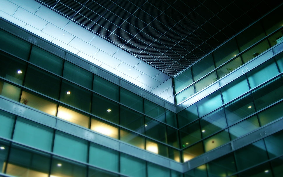 gray framed building, architecture, building HD wallpaper