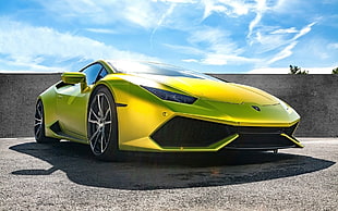 yellow luxury car, Lamborghini, Lamborghini Huracan, xXx Performance, car HD wallpaper