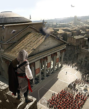 Assassin's Creed game, assassins , Assassin's Creed, Ezio Auditore da Firenze, Assassin's Creed II HD wallpaper
