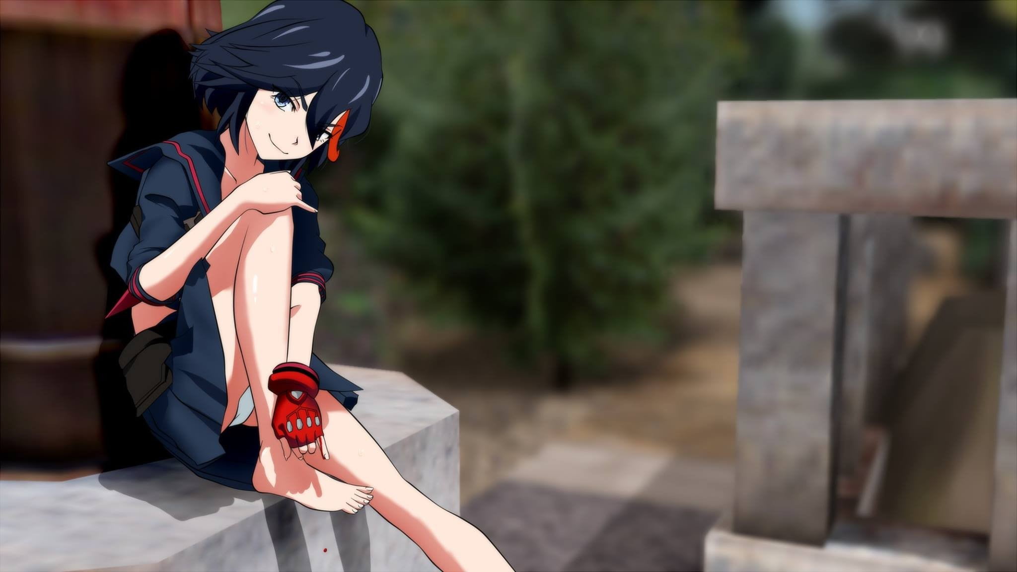 Kill La Kill Ryuko Matoi digital wallpaper, anime, fan art, Kill la Kill, M...