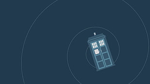 blue door illustration, Doctor Who, TARDIS