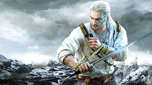 Metal Gear Solid digital wallpaper, Geralt of Rivia, The Witcher 3: Wild Hunt HD wallpaper
