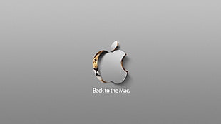 gray Back to the Mac logo, Apple Inc. HD wallpaper