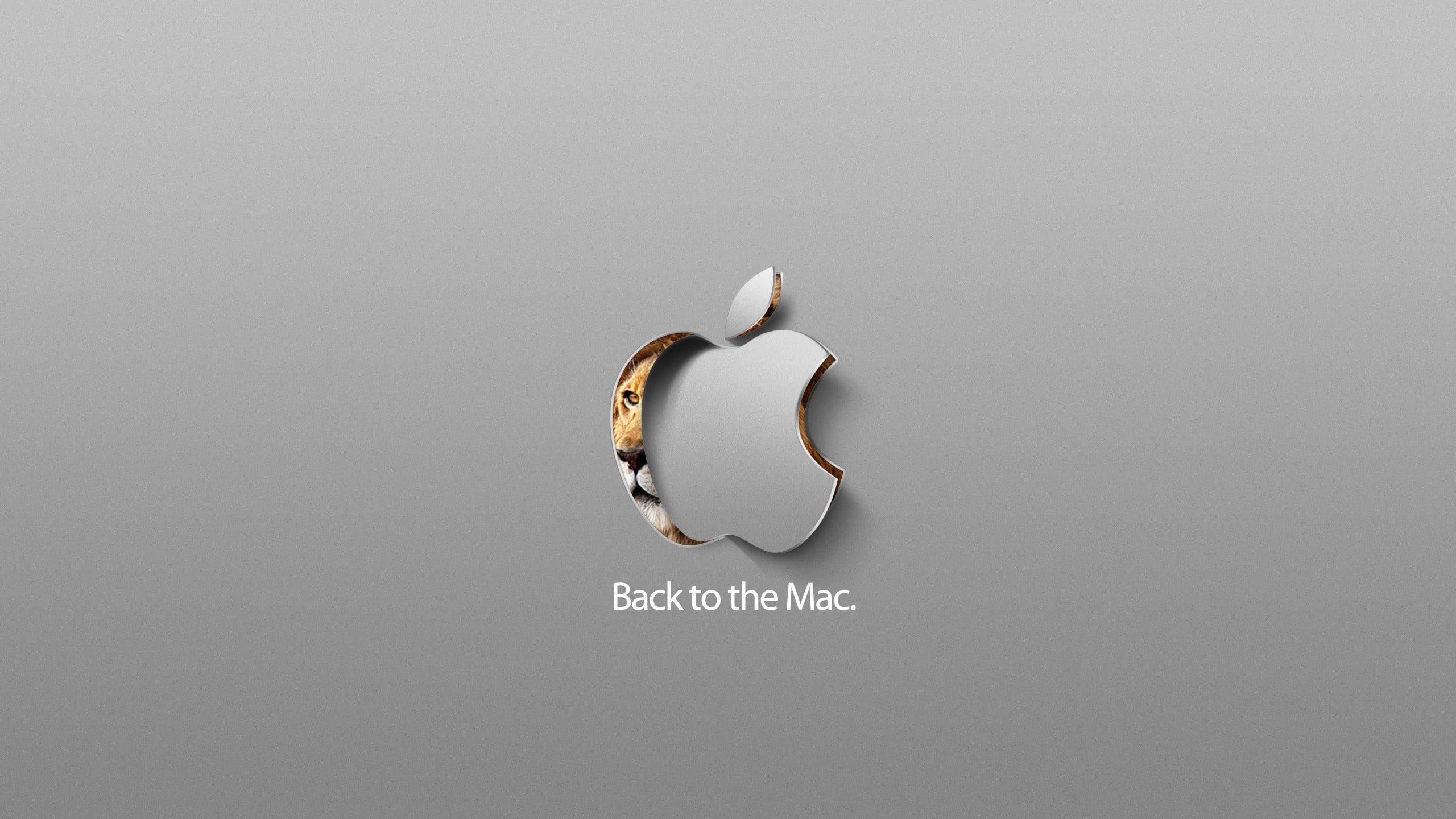 gray Back to the Mac logo, Apple Inc.