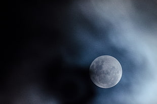 full moon, nature, Moon, sky