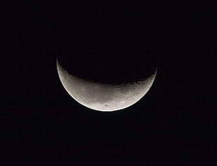 crescent moon HD wallpaper