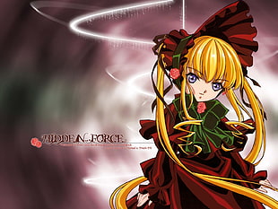 Hidden Force female character in red dress HD wallpaper