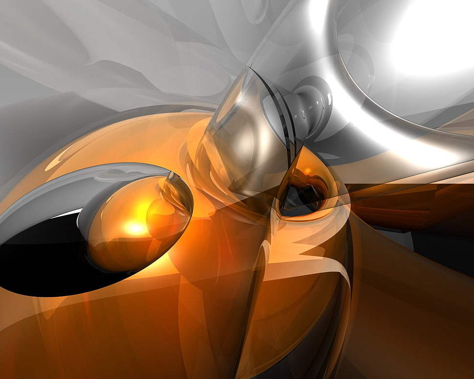 gray and orange headlight HD wallpaper