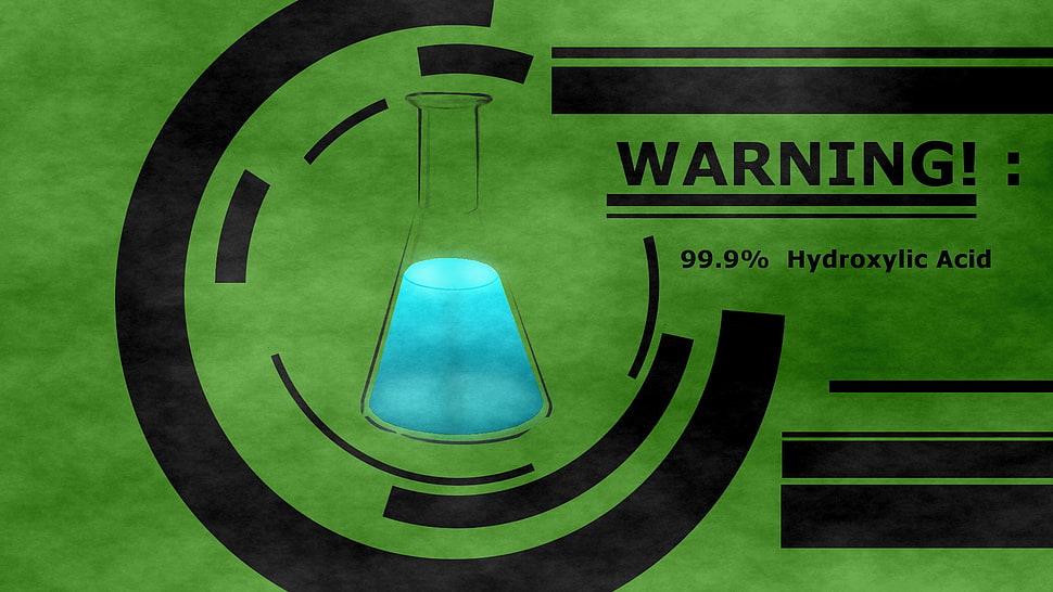 hydroxylic acid digital wallpaper, digital art, science HD wallpaper