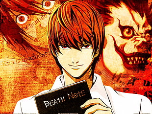 Death Note digital wallpaper, Yagami Light, Death Note, Ryuk