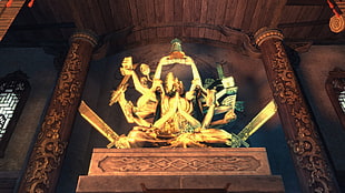 brass-colored buddha figurine, PC gaming, Blade & Soul HD wallpaper