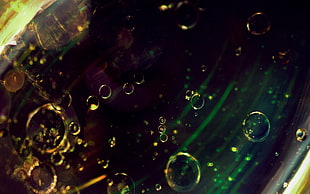 green bubbly liquid