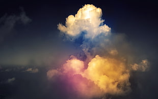 white cumulus clouds