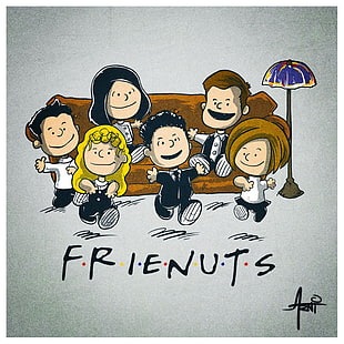 F.R.I.E.N.U.T.S artwork, Friends (TV series), Peanuts (comic), crossover
