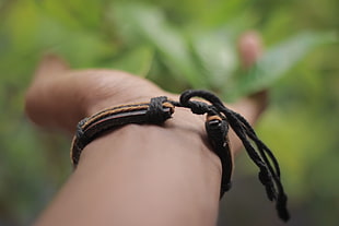 black and brown bracelet