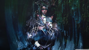 Rihanna painting, Rihanna, ebony