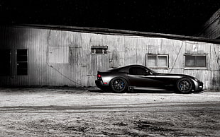 black supercar wallpaper, car, Dodge, Dodge Viper, black cars