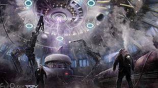game scene screenshot, artwork, digital art, futuristic